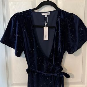 Baltic Born Calvin Navy Wrap Dress